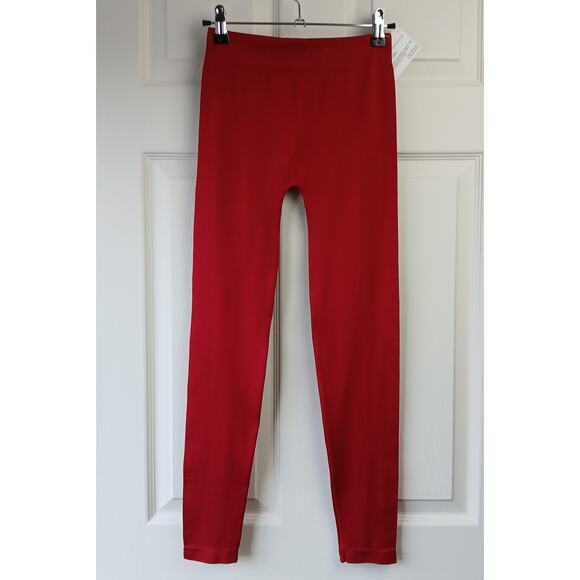 S/M Callie Tamale: Red Hot Seamless Leggings Small Medium footless elastic-free - Picture 4 of 9